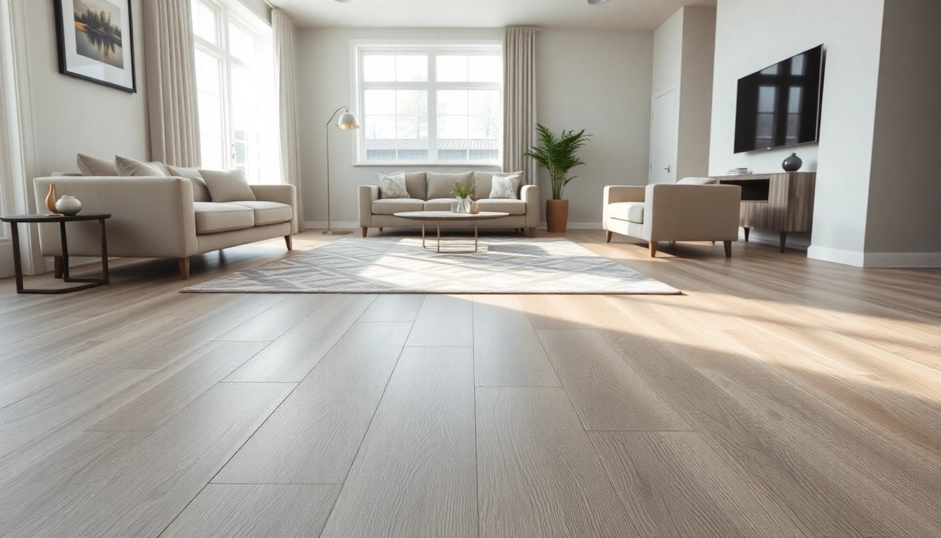 Transform your space with elegant Chicago flooring in a modern room, highlighting rich textures.