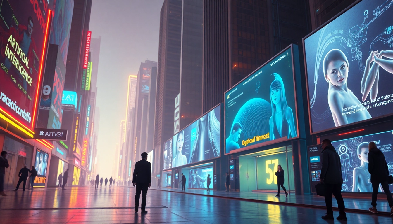AI-generated futuristic city showcasing innovative adult entertainment technology themes related to porn ai.