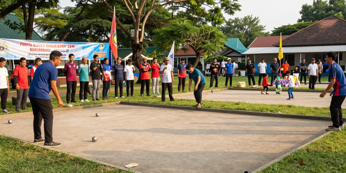 FOPI Kota Banjarbaru community petanque event showcasing local sports culture.