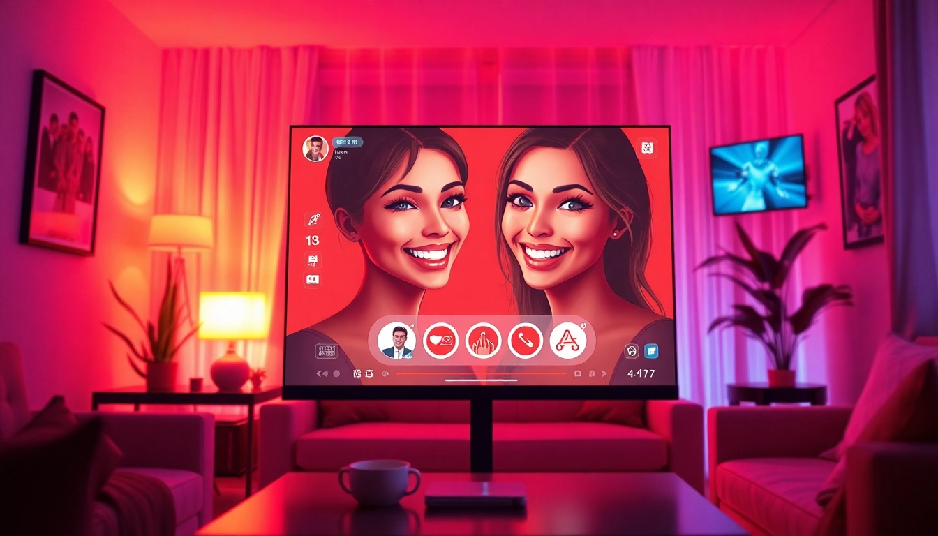 Engaging AI sex chat scene with a lifelike character in a cozy setting