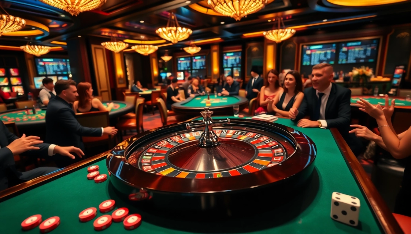 Experience the thrill of casino gaming with haywin-themed roulette and poker tables.