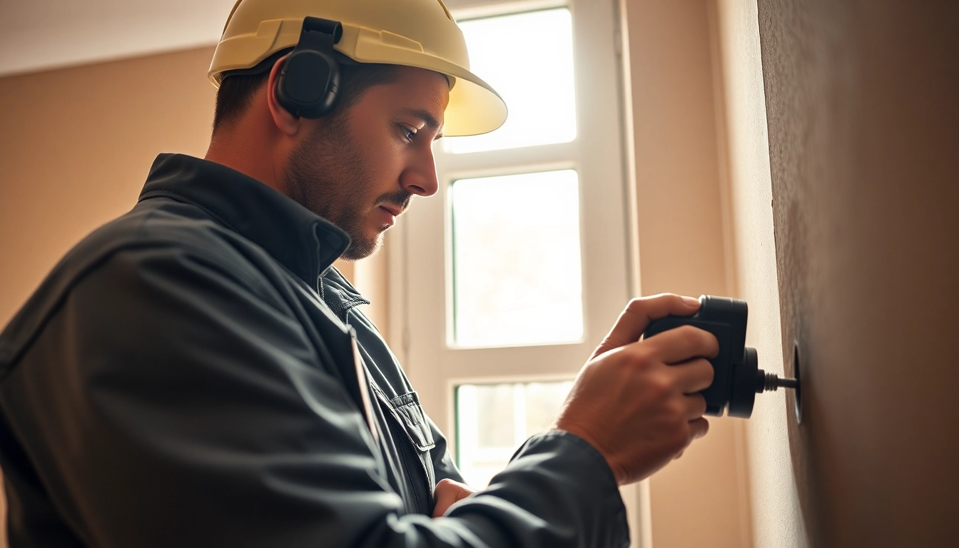 Technician conducting leak detection Cornwall using advanced equipment
