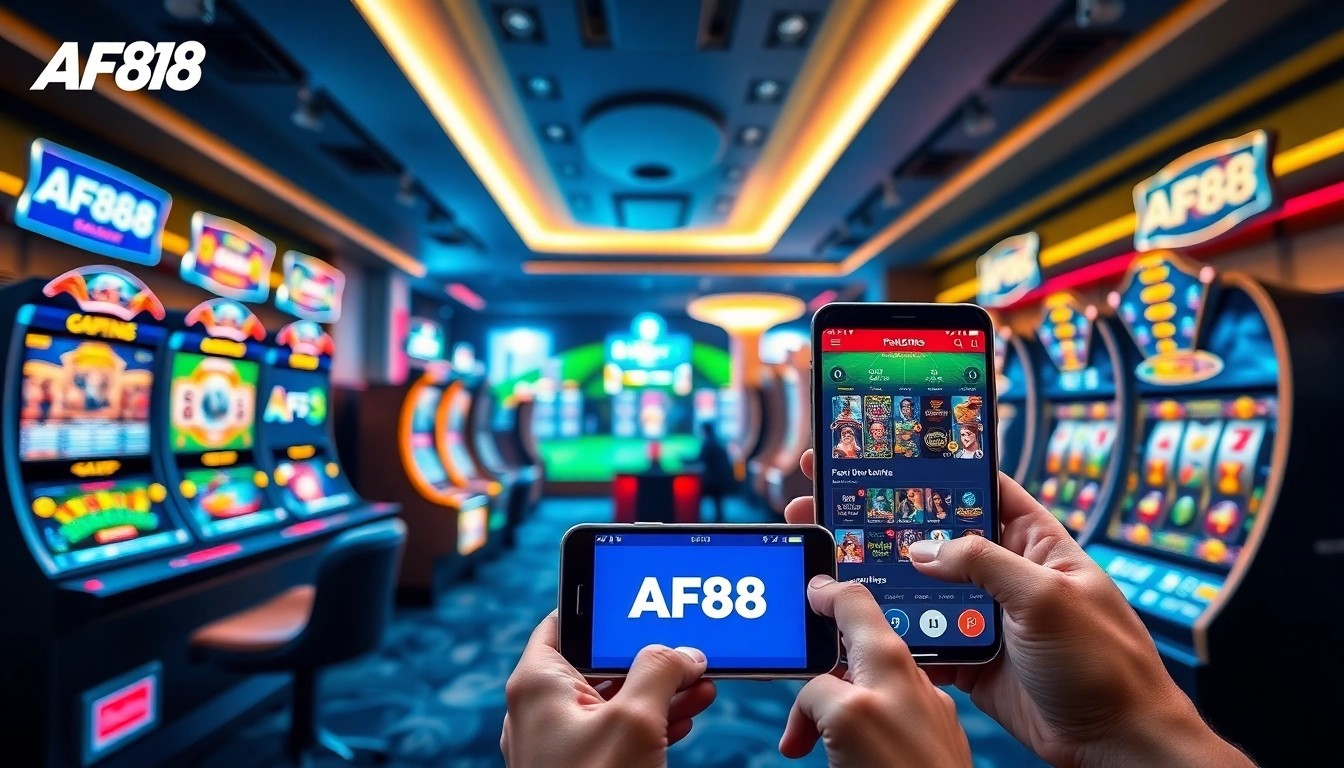 Experience the AF88 betting interface showcasing diverse gaming options and user-friendly design.
