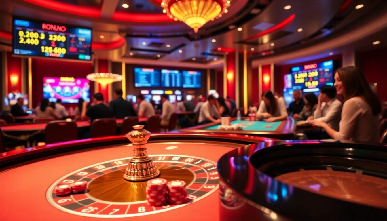 Engaging casino scene featuring players at a poker table showcasing MM88 HOW in action.