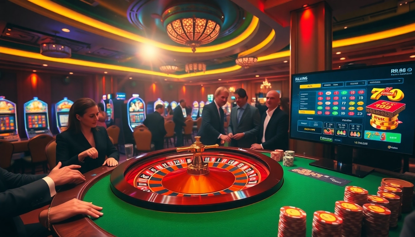 Experience the thrill of gambling at https://rr88.pizza/ with vibrant casino tables and engaging players.