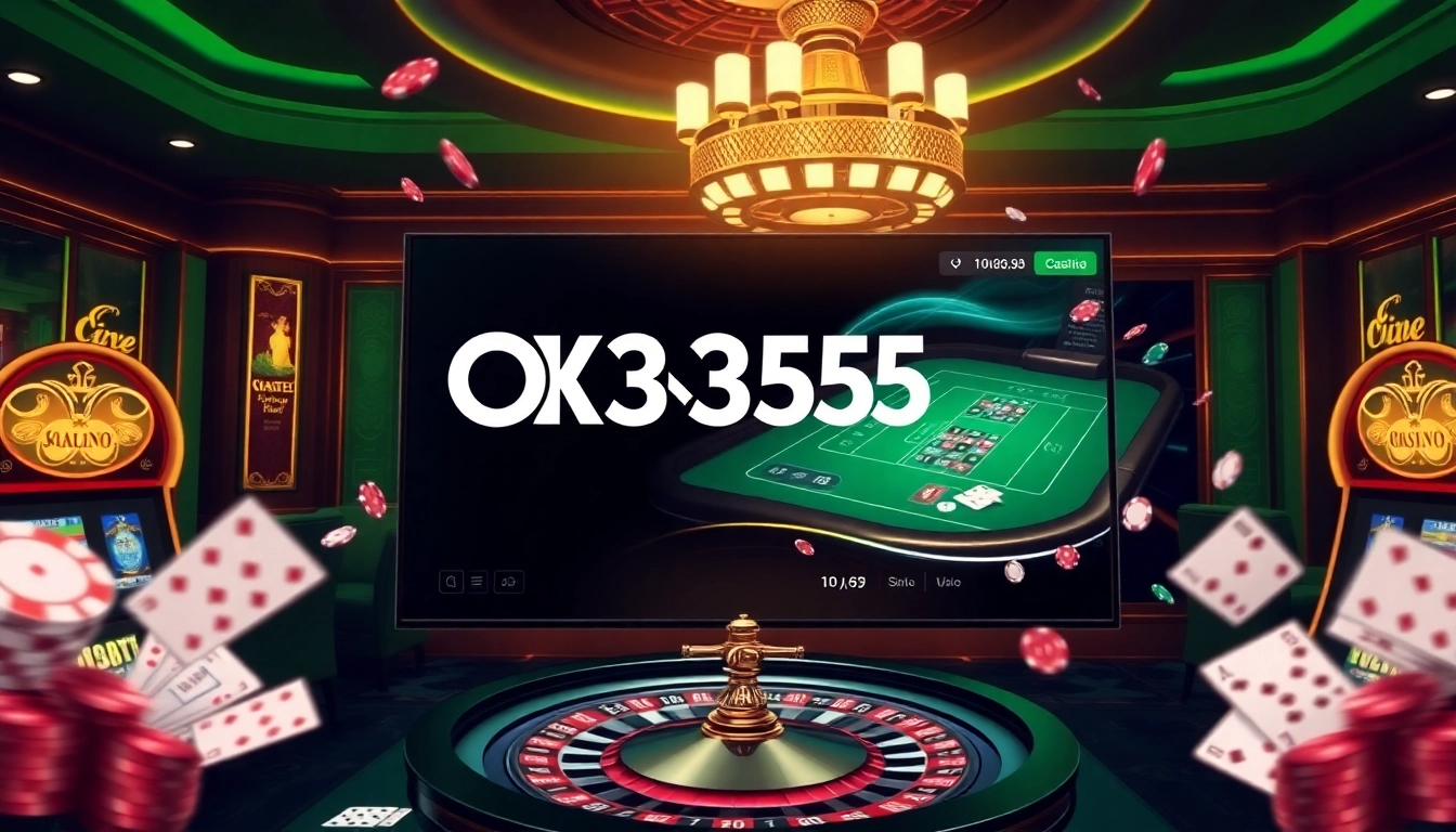 Experience the thrill of online gaming with OK365 link featuring an engaging casino environment.