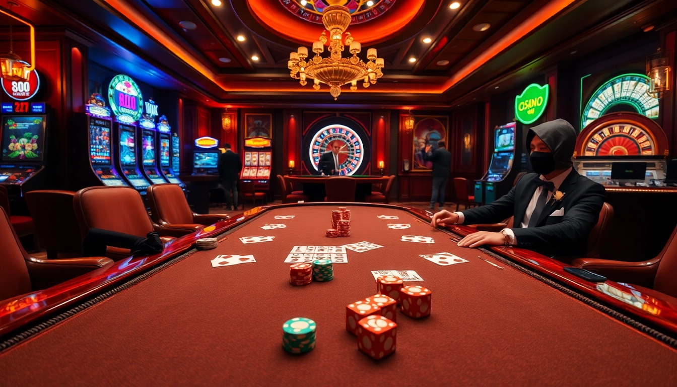 Experience the thrill of high-stakes play at QQ888 with vibrant poker chips and an elegant casino setting.