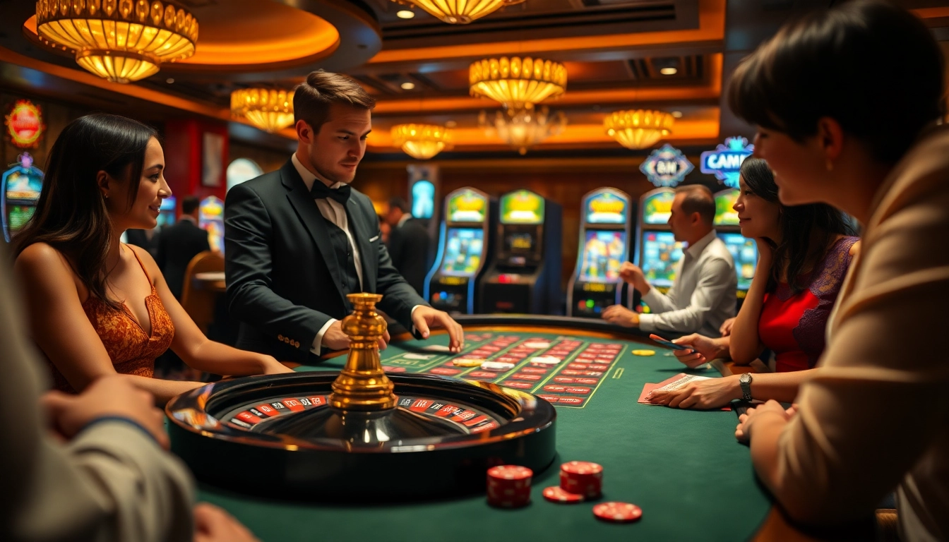 Experience the thrill of ku win at a professional casino setting with engaging dealers and vibrant gameplay.