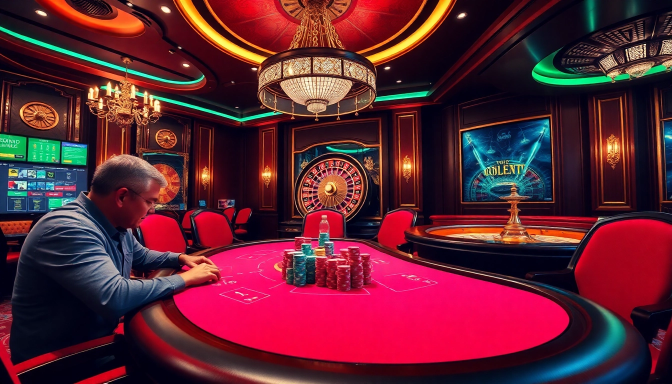 Feel the excitement at DF999.com with players engaged at a luxury poker table.
