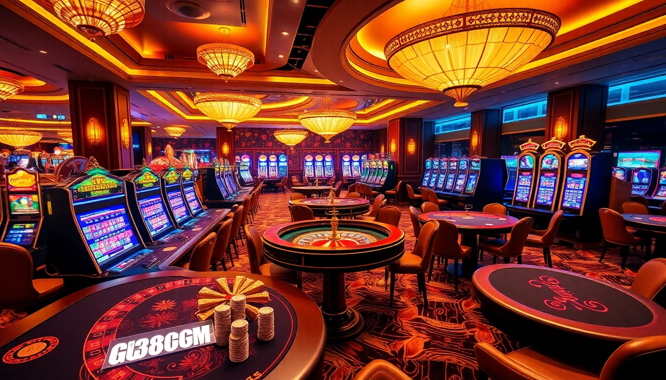 Exciting casino scene capturing high-stakes gameplay and vibrant atmosphere at gg88.com.