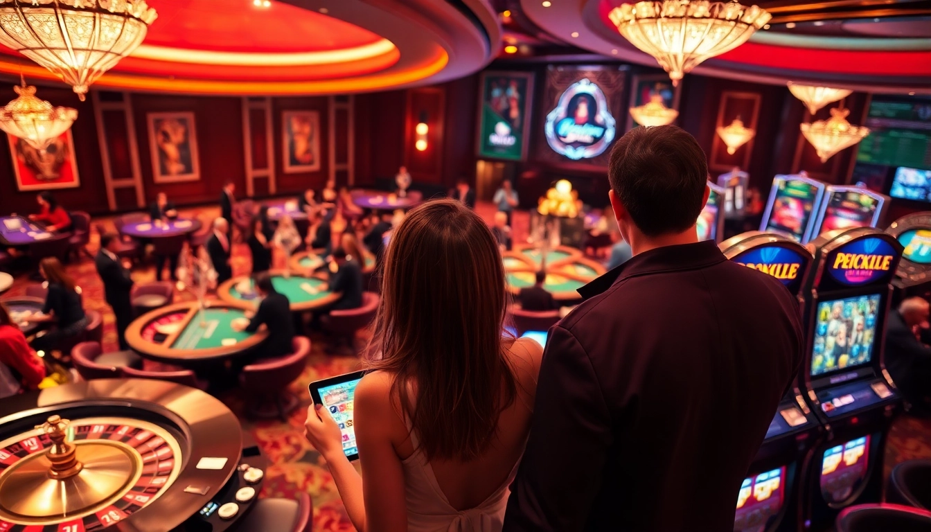 Experience thrilling gameplay with XXX games amidst a vibrant casino atmosphere.