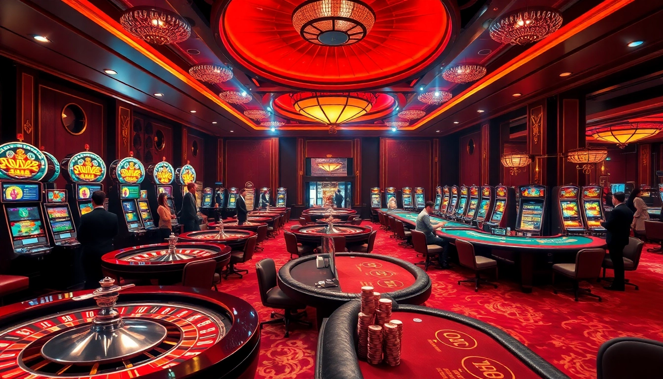 Experience the excitement of trang chủ win55 with vibrant casino games and luxury settings.