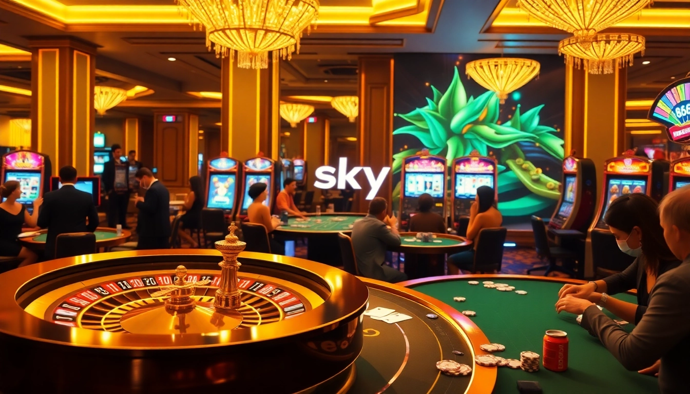 Experience excitement at sky888 with luxurious casino tables, vibrant slots, and engaging gameplay.