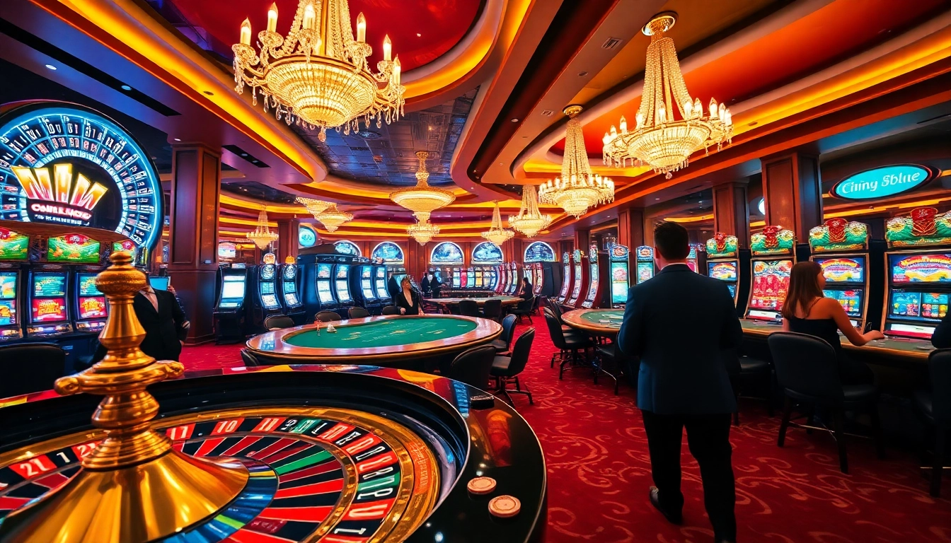 Experience the thrill of gambling at https://hm88.blue/ with vibrant casino tables and spinning roulette wheels.