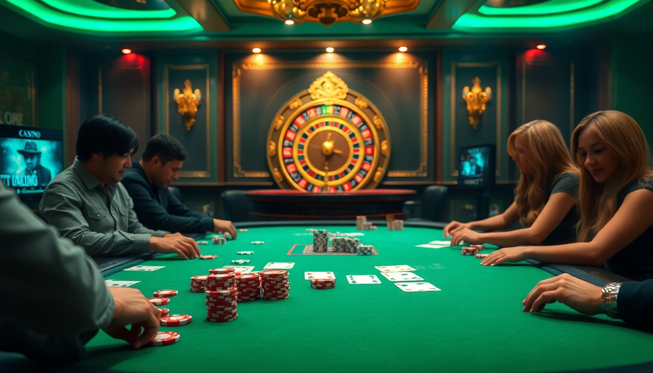 Enjoy thrilling action at a poker table while experiencing gamebaidoithuong.trading's exciting online gambling features.