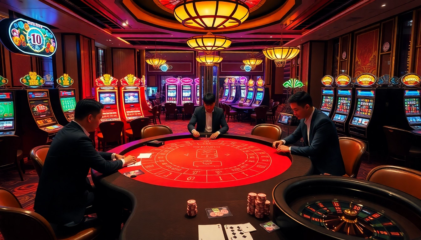 Experience the excitement of 88i nhà cái with professional players at a luxurious Baccarat table.
