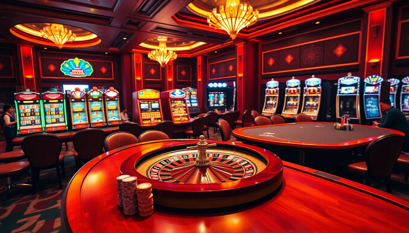 Experience thrilling casino gameplay at https://hello88k.blog with vibrant slot machines and roulette action.