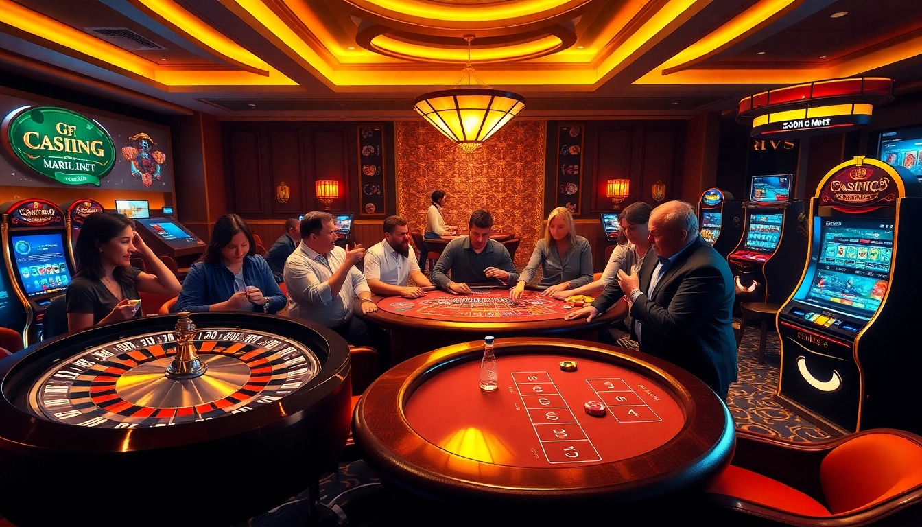 Experience thrilling gaming with mk8th.net at luxurious casino tables featuring roulette, poker, and slots.