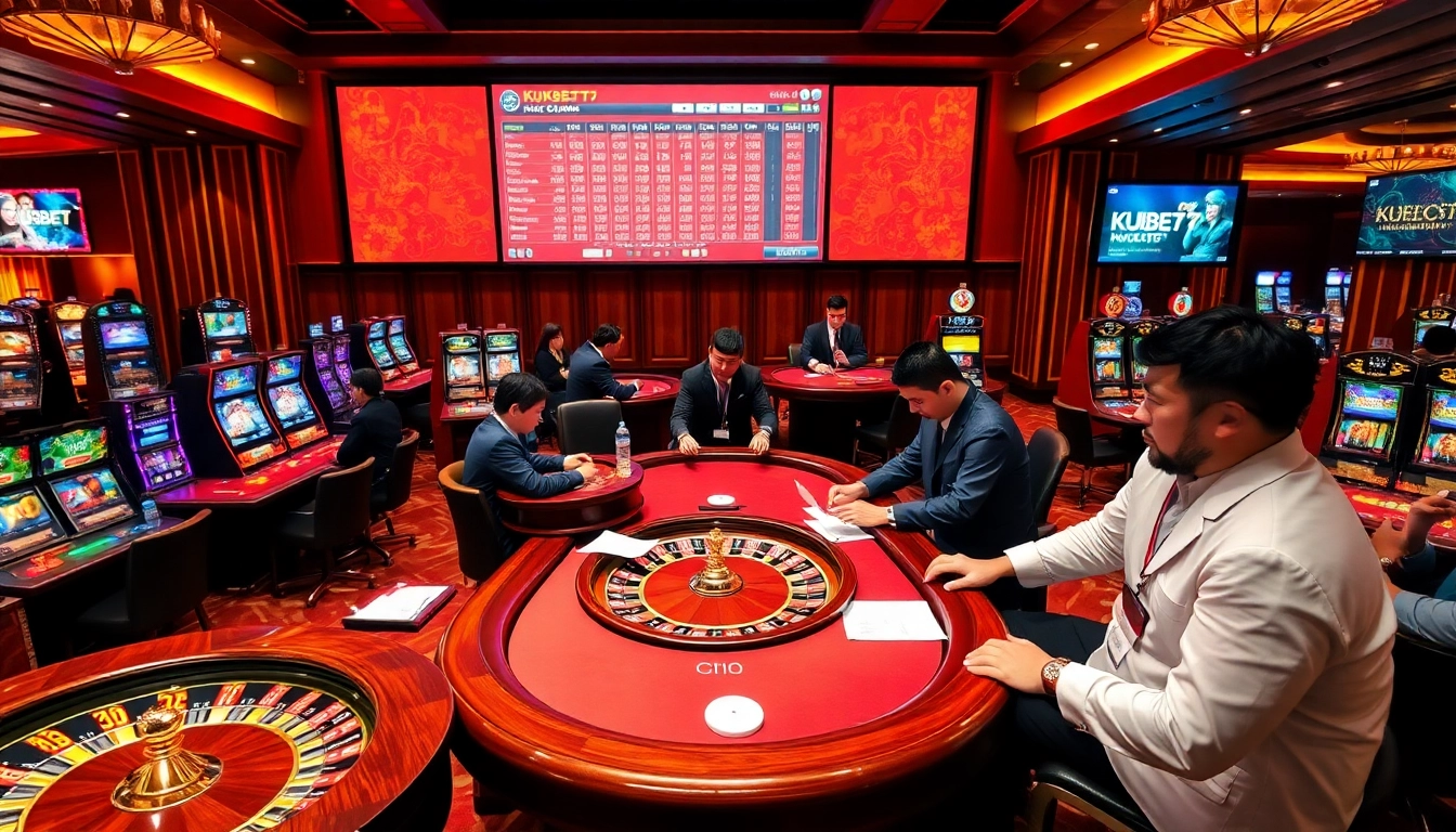 Experience exhilarating gaming at https://kubet77i.ink/ with vibrant tables, colorful slot machines, and immersive atmosphere.